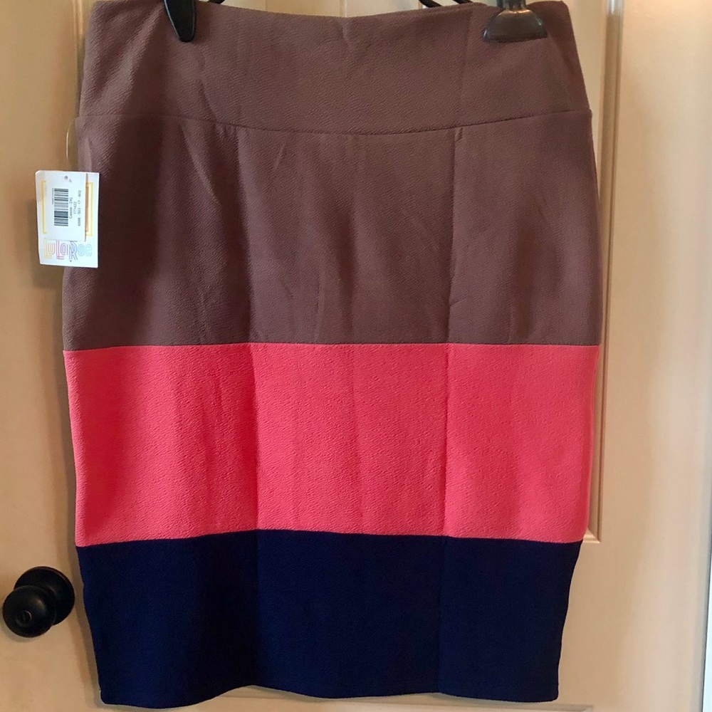 Lularoe Tricolor Cassie Skirt